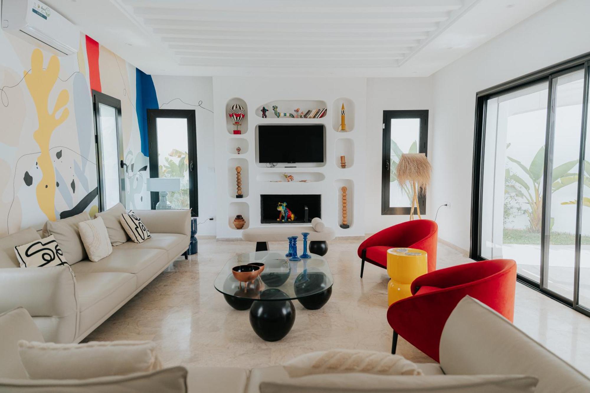 Villa Dar Lily-luxury & Design 4bdr With Pool In Hammamet-5mn To Beach, The Sindbad